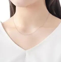 ★新品未使用★ジュエリーツツミ ネックレス チェーンのみ K10WG