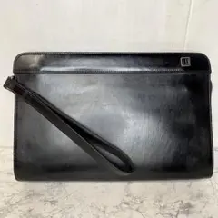dunhill ダンヒル　クラッチバッグ　セカンドバッグ　ブラック　本革