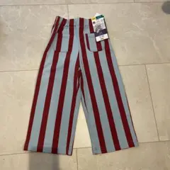 しまむら　ソフトチーズ　ストライプズボン