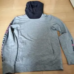 Reebok Crossfit フード付きパーカー グレー