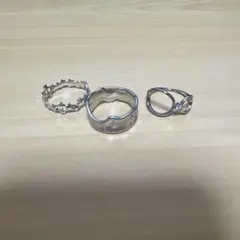 シルバーカラーリング　3点セット