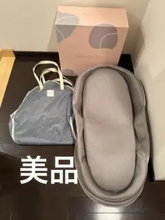 【美品】ネオママイズム　ベビーベッド グレー