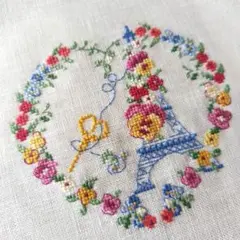 クロスステッチ完成品　✤ヴェロニク・アンジャンジェ✤PARIS