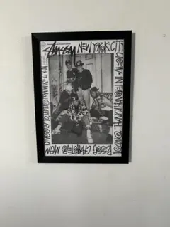 STUSSY インテリア パロディ アート ポスター A4 額付