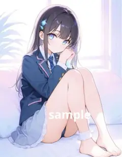※A4対応 AIイラスト 美女 L版サイズ 1点物 E8