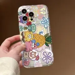 iPhone15 スマホケース　スポンジボブ