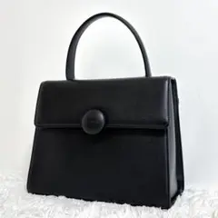 【美品】 ungaro ハンドバッグ 牛革 フォーマル フラップ