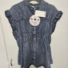 add COLOR しまむら ノースリーブデニムシャツ 新品未使用品