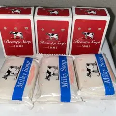 カウブランド 赤箱 (しっとり) 1個 100g×3個+ミルキィソープa2×3個