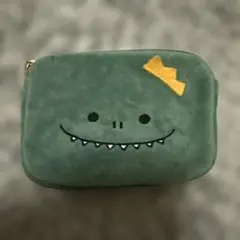 ティッシュケース付きポーチ　かわいい恐竜