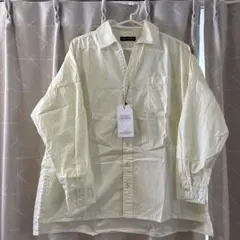 新品 アイボリー コットン長袖シャツ フリーサイズ　ロデオクラウン