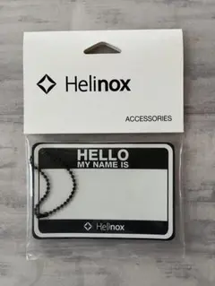 ヘリノックス Hello my name is パッチ ホワイト×ブラック