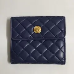 Alain Mara ネイビー レザー 名刺入れ Alain Mara ネイビー レザー 名刺入れ