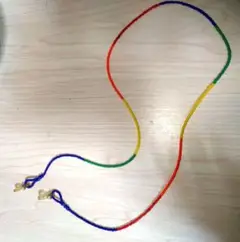 カラフル　ビーズ メガネチェーン