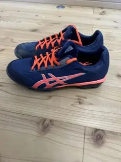 asics 野球スパイク ネイビー/オレンジ 27.5cm