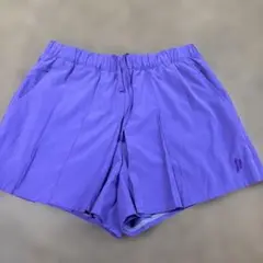 中古美品プリンステニス紫色 ハーフパンツ サイドポケット付size M