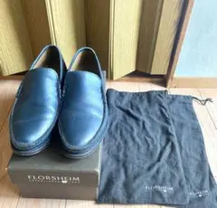 【美品】FLORSHEIM フローシャイム コブラヴァンプ ローファー 25.5 FLORSHEIM・BLUEBLUE - FLORSHEIM・BLUE BLUE コブラヴァンプ