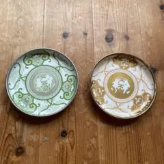 みゅうく　有田ポーセリンラボJAPAN SNOW古伊万里草花紋和皿二枚新品 みゅうく様専用 有田ポーセリンラボJAPAN SNOW古伊万里草花紋和
