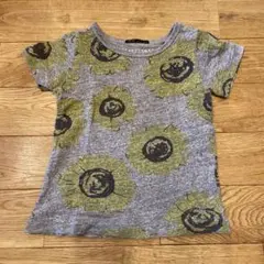 FITH ひまわり柄 Tシャツ　グレー　100cm