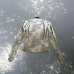 グラデーション 長袖シアーシャツ グランジ