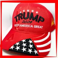 TRUMP 2024 キャップ KEEP AMERICA GREAT 刺繍 新品