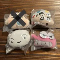 クレヨンしんちゃん　フェイスぬいぐるみ　ガチャガチャ　ぬいぐるみキーホルダー