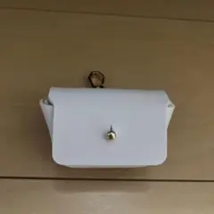リングピロー　ホワイト アクセサリーケース 合成皮革