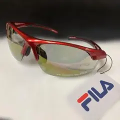 FILA スポーツサングラス レッド U.V.プロテクション　説明必読