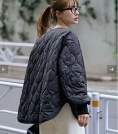 美品 FRAMEWORK 2way キルティングジャケット 36 ベージュ 美品 FRAMEWORK 2way キルティングジャケット 36 ベージュ