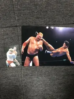 アントニオ猪木 レア物 下敷き 藤波辰爾プレニアムカード 当時物 プロレス