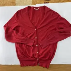 amier le mieux 赤 長袖カーディガン