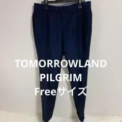 ネイビー スラックス サイドポケット付きフォーマル (0609)
