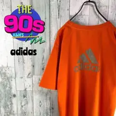 90's adidas アディダス　リフレクターパフォーマンスロゴ　Tシャツ
