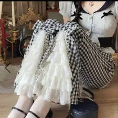 bobon21 裾レースクラシカルガーリーフレアパンツ