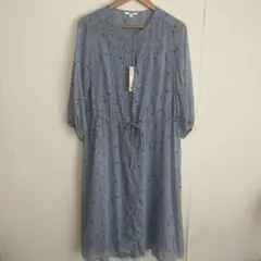 シフォンプリントワンピース　M ユニクロ