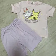 ポケピース　ポケモン パジャマ ワッフル生地110cm