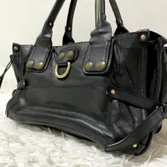 [美品] クロエ ケララ　ハンドバッグ トートバッグ パンチング レザー 楽天市場】chloe(クロエ) ケララ トートバッグ 黒 ブラック