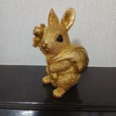 金運黄金大明神　縁起物　うさぎ