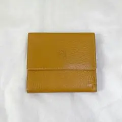 ロエベ 二つ折り財布 レザー ウィメンズ 薄型 アナグラムロゴ ベージュ