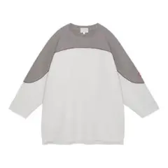 C.E Gauze FB Crew Neck チャコール