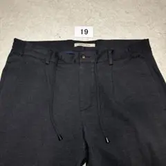 19 美品　ジャブスアルキヴィオ　スラックス　チャコールグレー　48