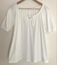 HusHusH リボン付 半袖　カットソー　Tシャツ　1(M)