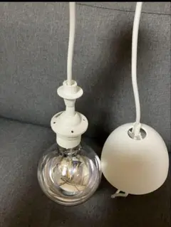 メ4955 IKEA LED ペンダントライト コードと電球セット