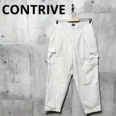 CONTRIVE コントライブ メンズ 薄手テーパードカーゴパンツ L