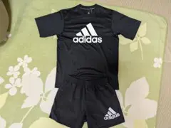 adidas ブラック Tシャツ ショートパンツ セット