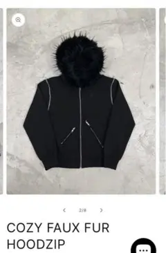 ジャケット・アウター cozyworldwide faux fur hoodzip black COZY FAUX FUR HOODZIP – COZY WORLDWIDE