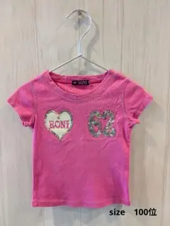 RONI スパンコールロゴ　かわいいTシャツ ss　100