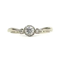 サマンサティアラ Pt900 ダイヤD0.168ct D0.02ct リング