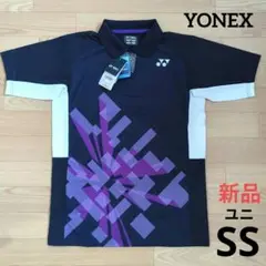 新品　YONEX　ゲームシャツ　ユニ　SS　ネイビー　ヨネックス　グラフィック柄