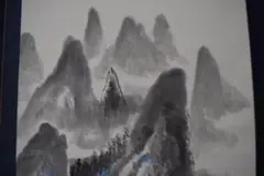 作者不詳/桂林山水図/中国画/掛軸☆宝船☆Z-83